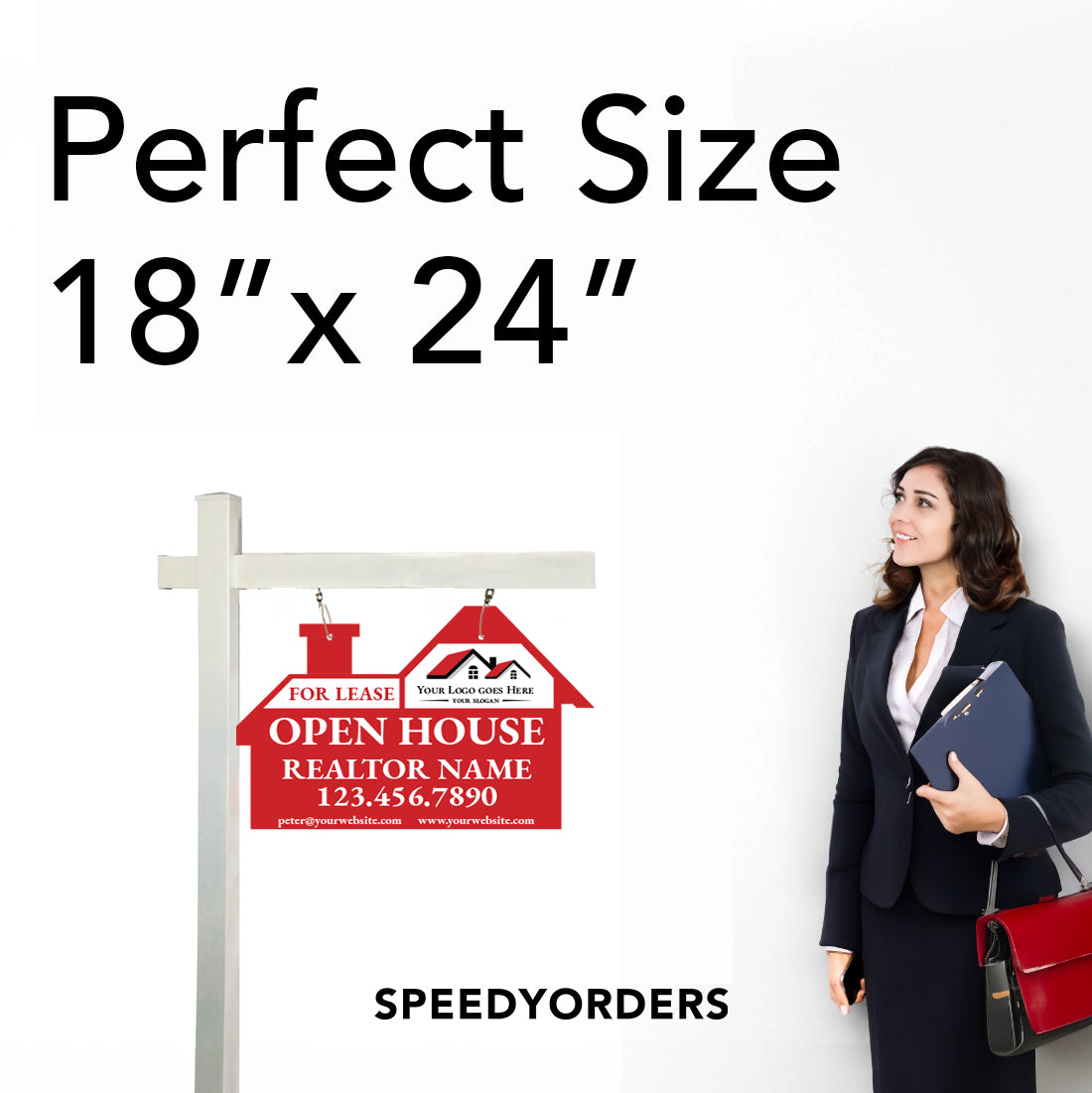 Custom Metal Real Estate Agency Sign