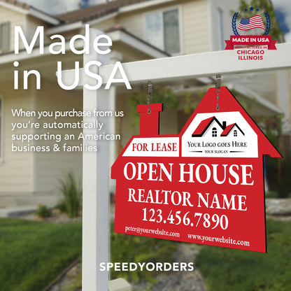 Custom Metal Real Estate Agency Sign