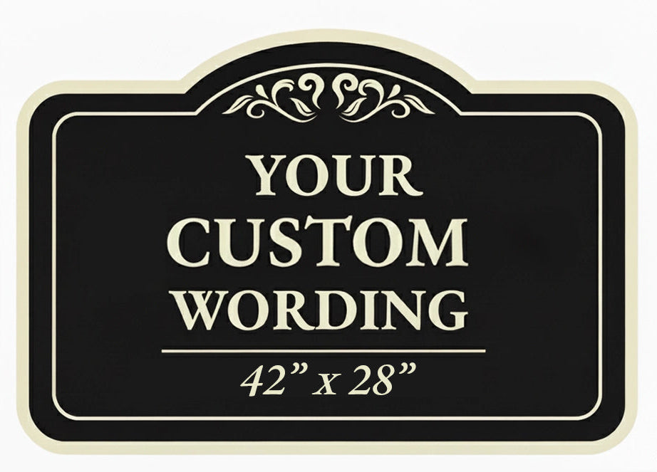42" x 28" Giant Custom Outdoor Metal Sign – Full Color Print