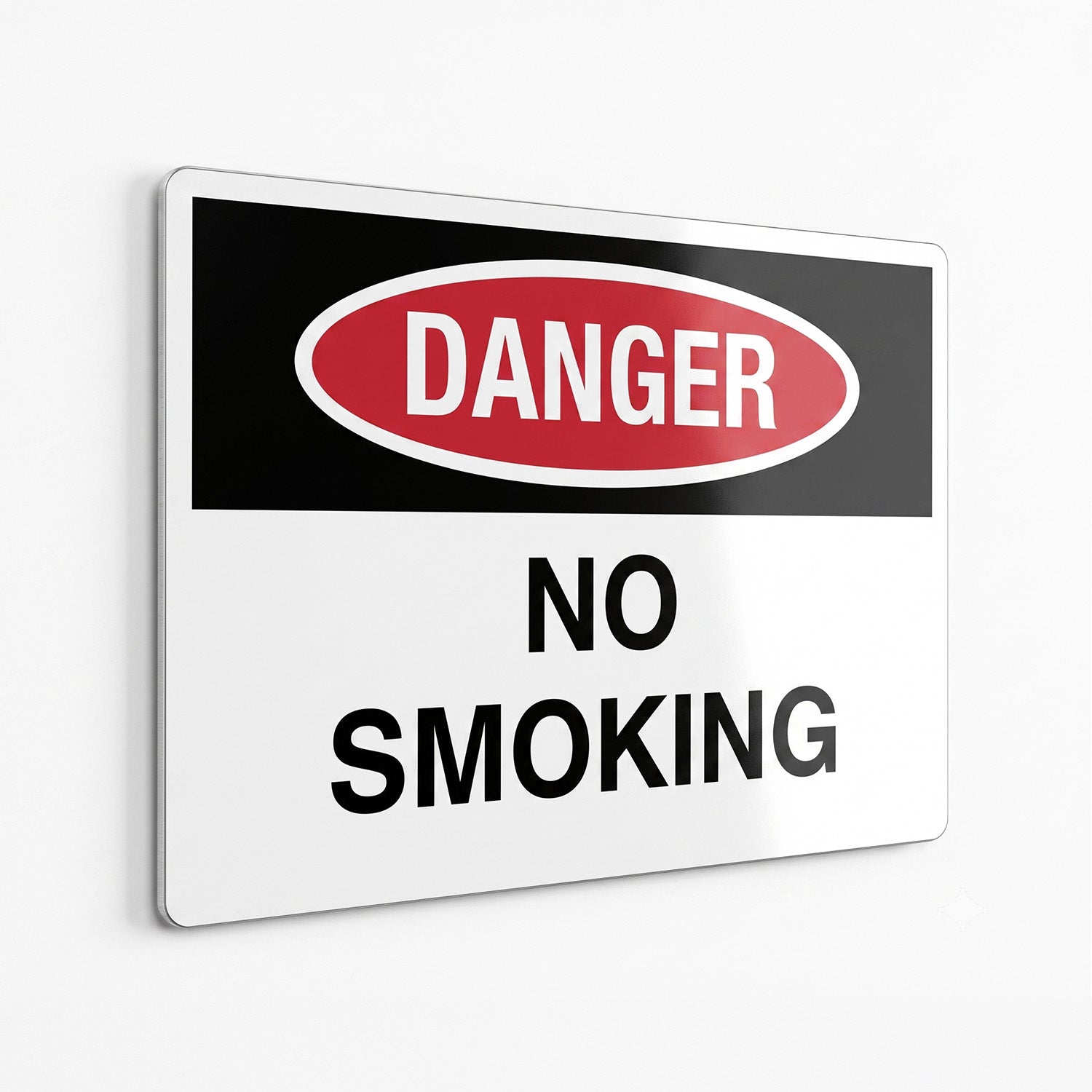 Danger No Smoking Sign – High-Visibility Safety and Compliance Wall Plaque