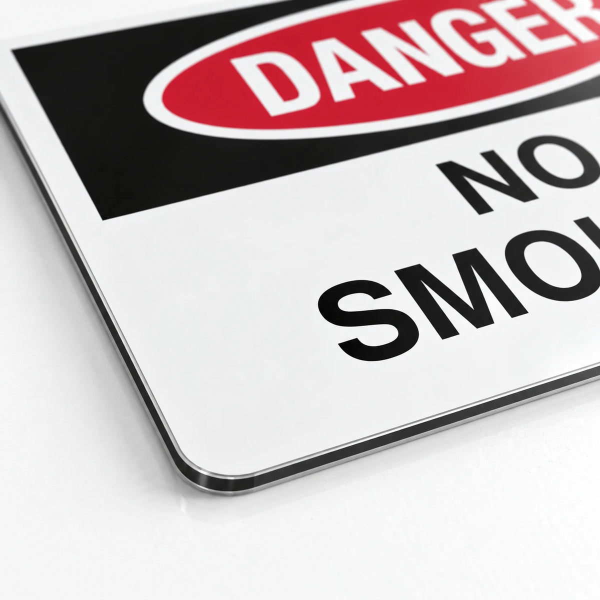 Danger No Smoking Sign – High-Visibility Safety and Compliance Wall Plaque