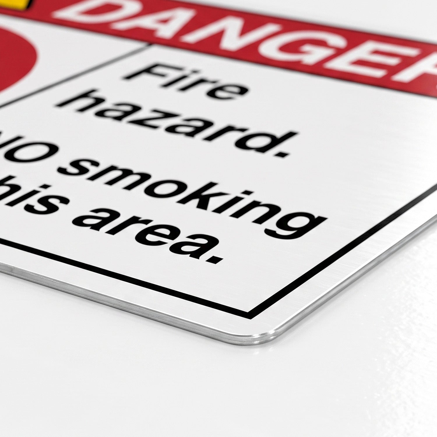Danger Fire Hazard No Smoking in This Area Sign