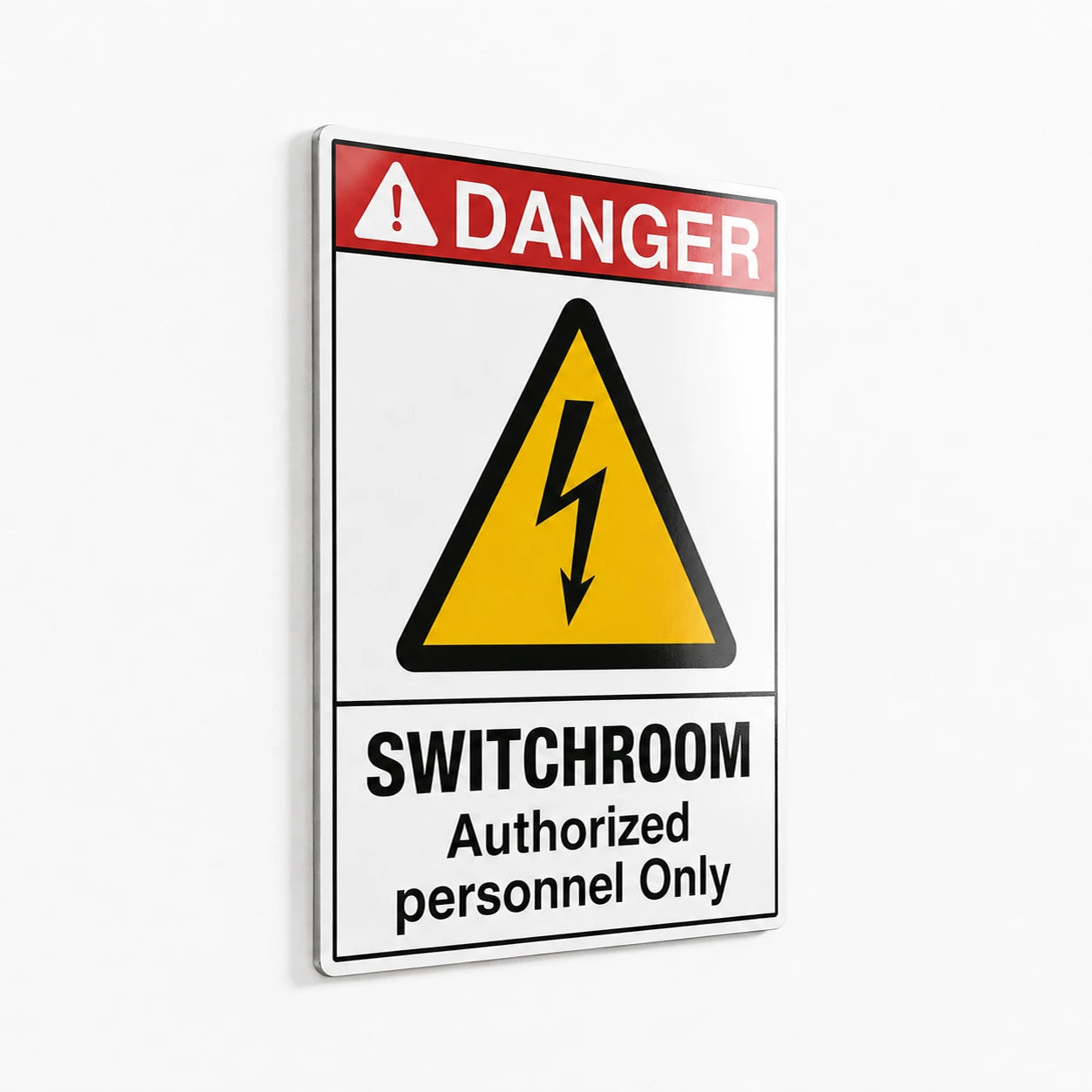 Danger Switchroom Authorized Personnel Only Sign – High Voltage Safety Sign
