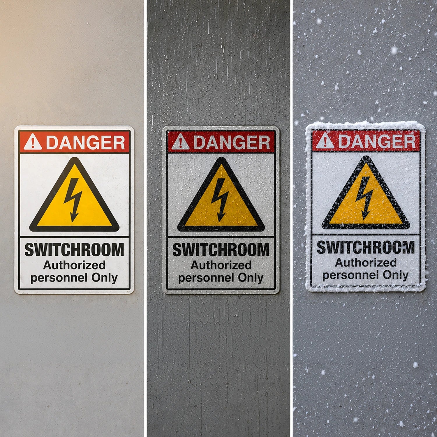 Danger Switchroom Authorized Personnel Only Sign – High Voltage Safety Sign