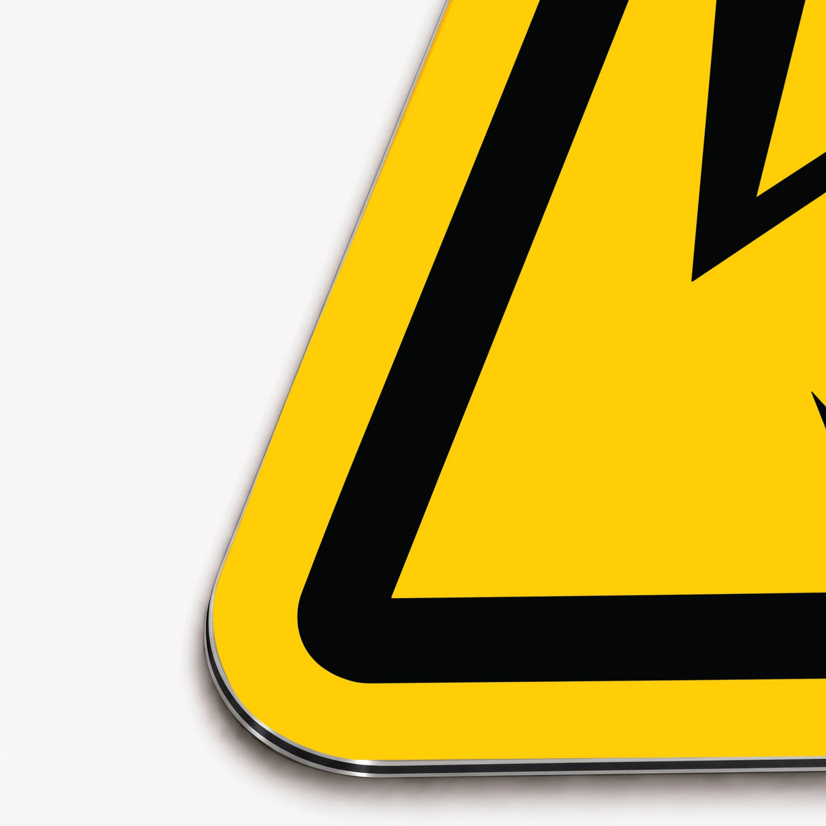 Electrical Hazard Warning Triangle Sign (ISO 7010 W012)