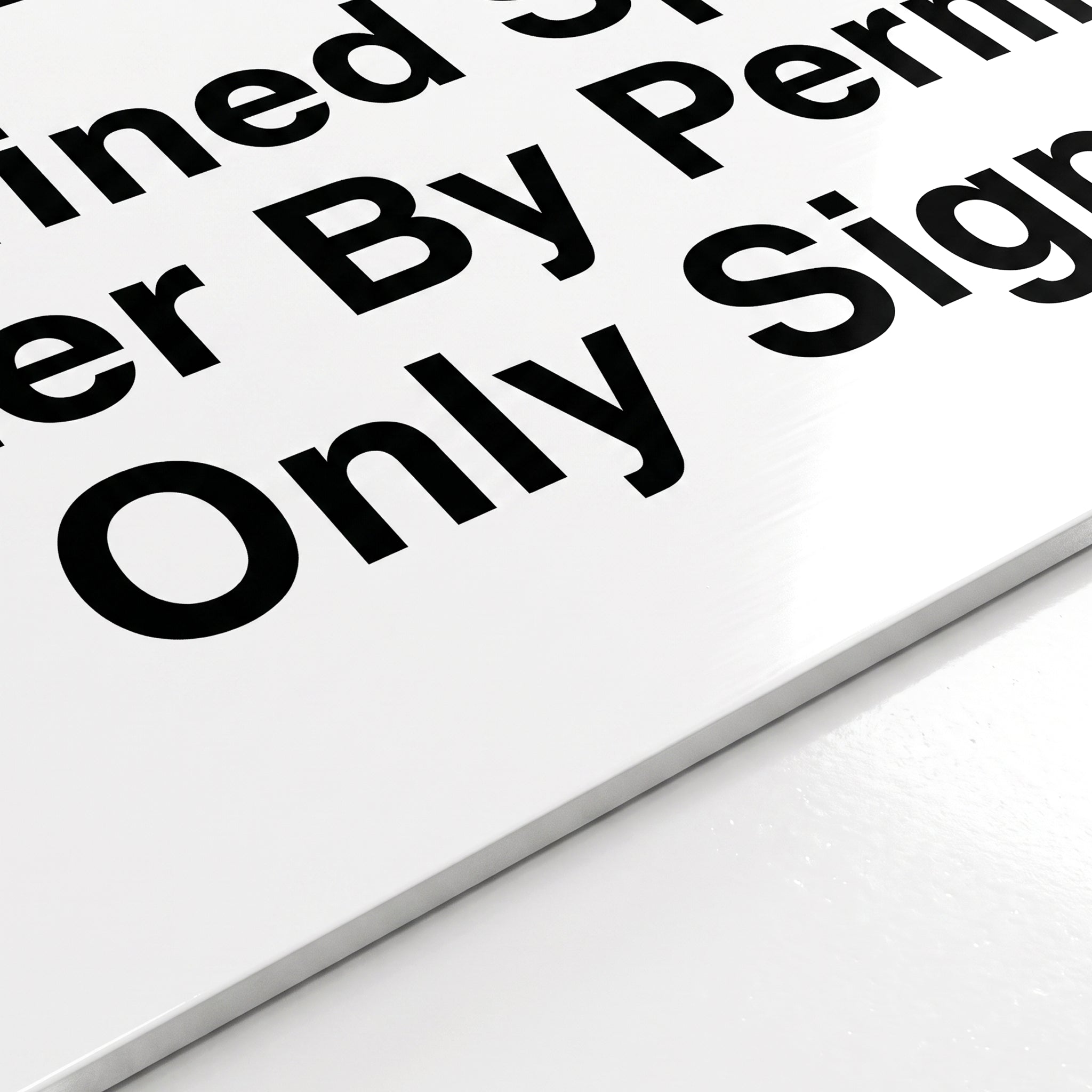 Danger Confined Space Enter By Permit Only Sign