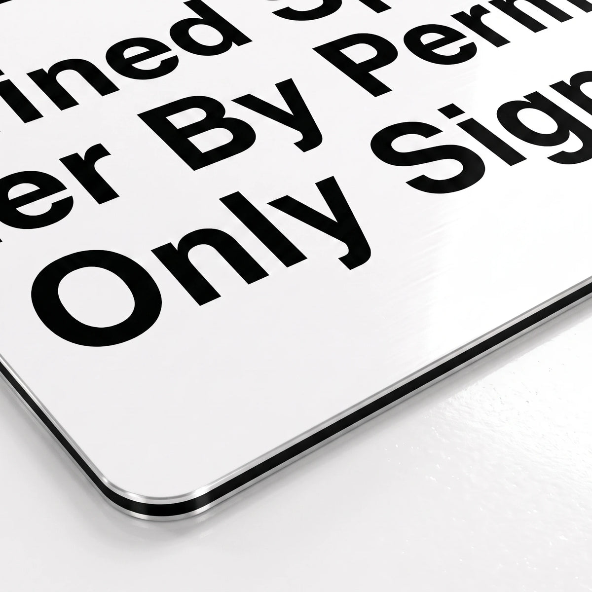 Danger Confined Space Enter By Permit Only Sign