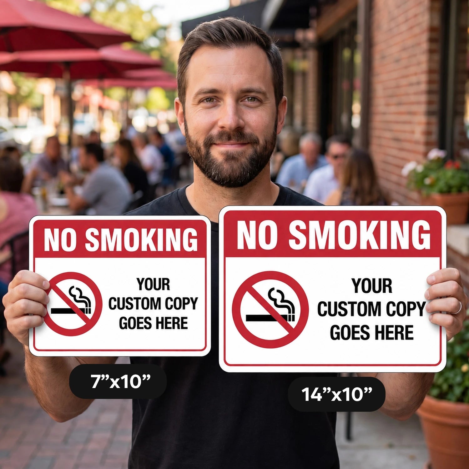 Custom No Smoking Sign — Your Custom Copy