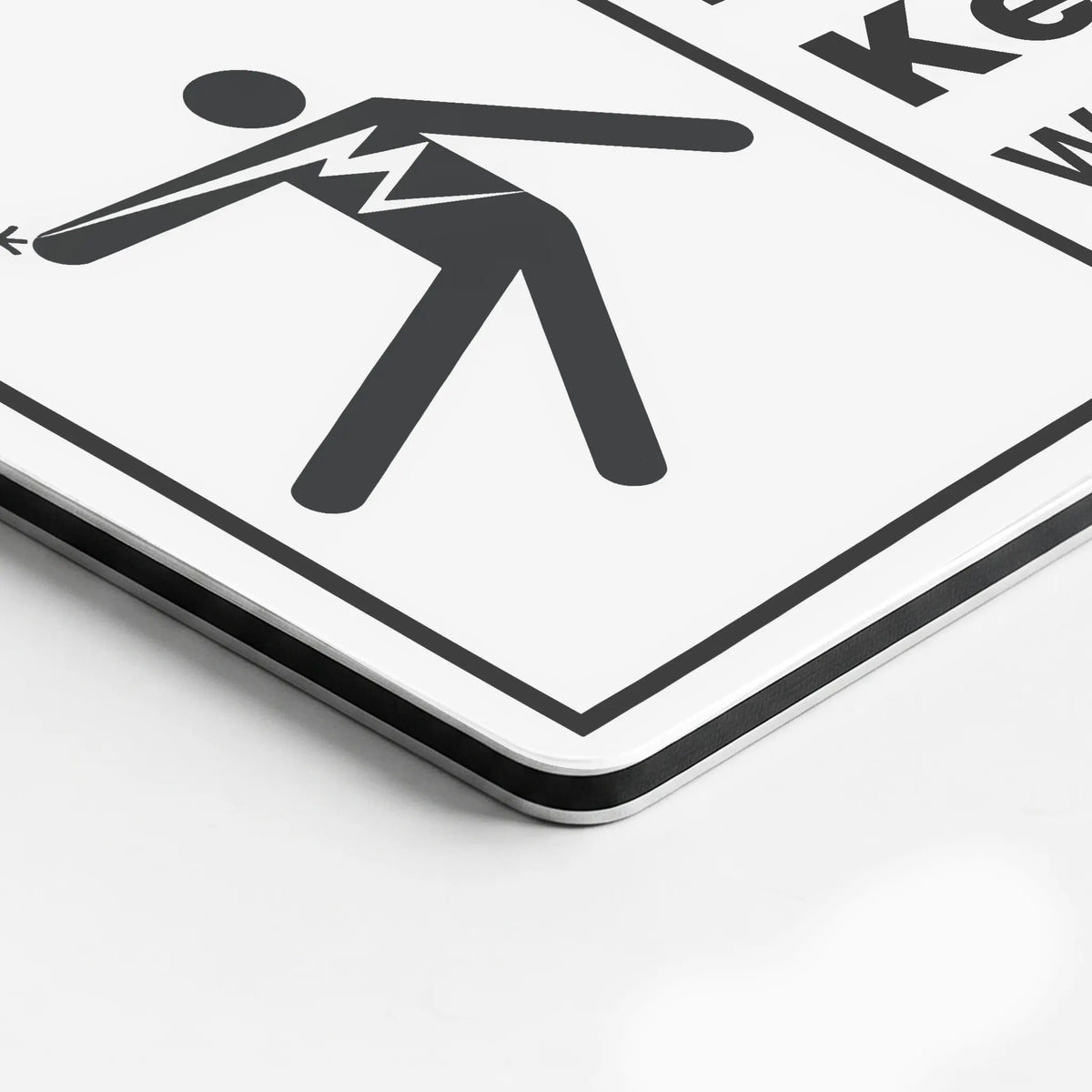 Warning — High Voltage Inside Keep Out Sign | Will Shock, Burn or Cause Death | ANSI Z535.2-2023 | Aluminum