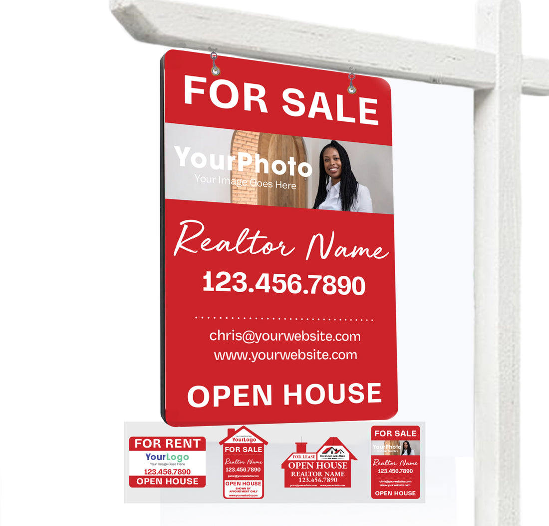 Personalized Realtor Sale Sign with Photo or Logo