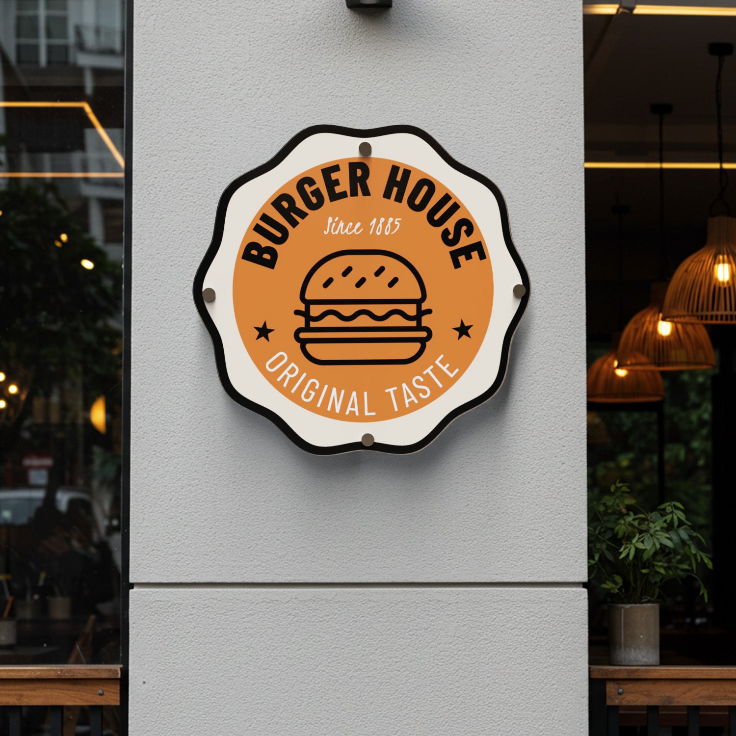 Custom Acrylic Logo Signs, Restaurant Logo Signs