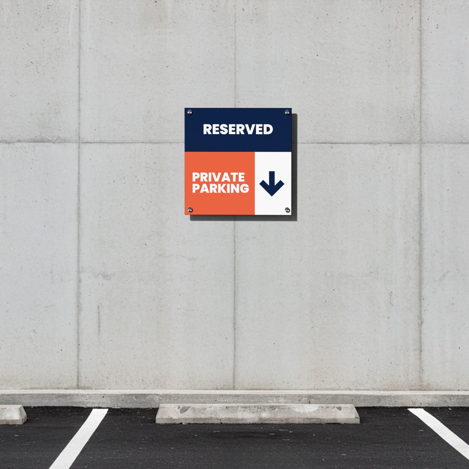 Custom Reserved Parking Sign