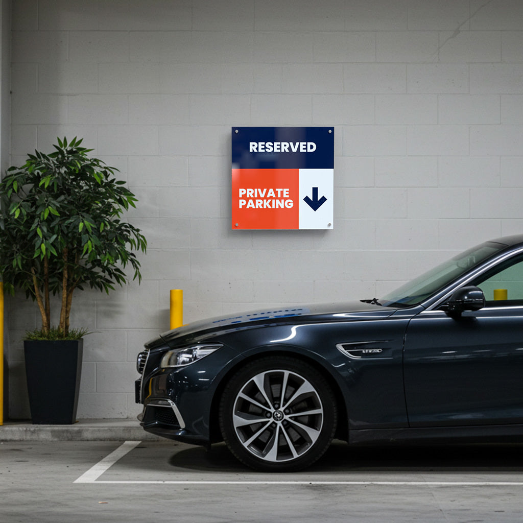 Custom Reserved Parking Sign