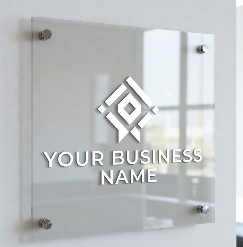 Custom Printed Acrylic Signs for Business