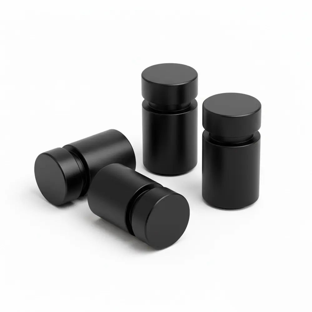 Pack of Black standoff wall anchors (4)