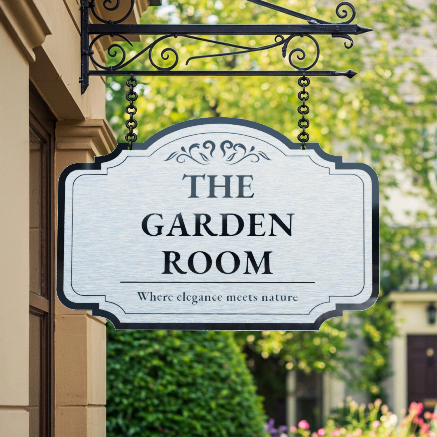 42" x 28" inches Giant Brushed Outdoor Metal Sign