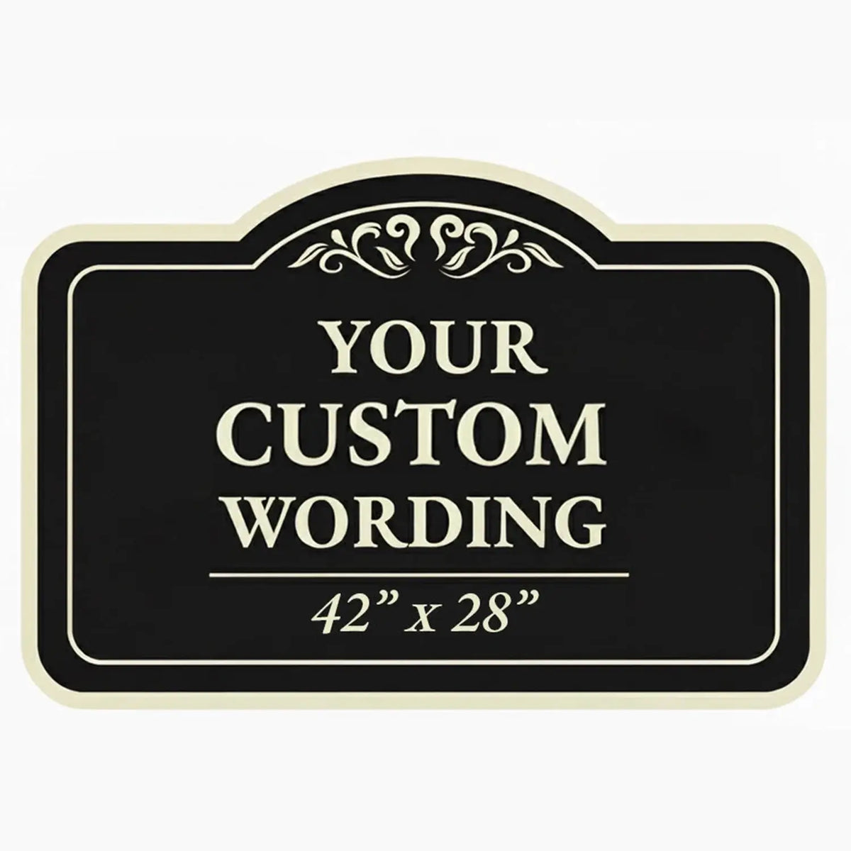 42" x 28" Giant Custom Outdoor Metal Sign – Full Color Print