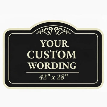 42" x 28" Giant Custom Outdoor Metal Sign – Full Color Print