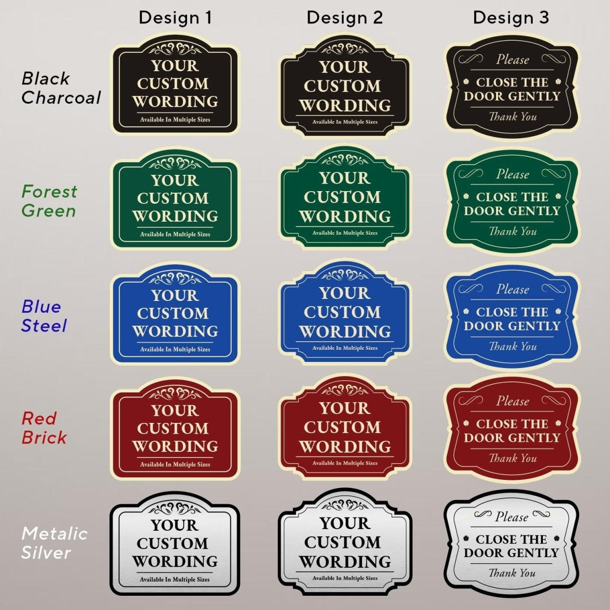 Personalized Decorative Outdoor Metal Signs