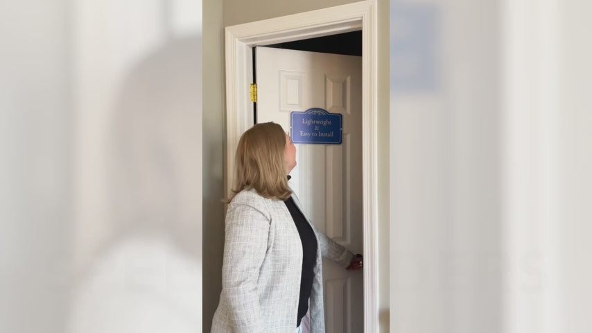 Load video: Personalized Decorative Outdoor Metal Signs
