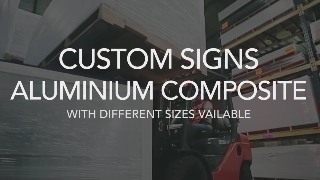 Load video: Custom Parking Signs - Weatherproof Aluminum Composite Parking Signage