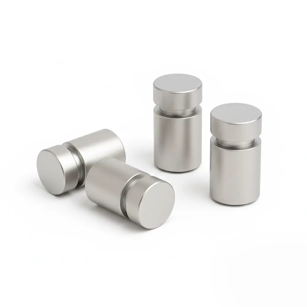 Pack of Silver standoff wall anchors (4)